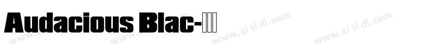 Audacious Blac字体转换